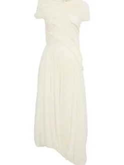 Sheer silk long dress
