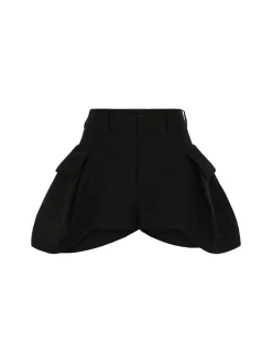 Shorts double face in misto seta
