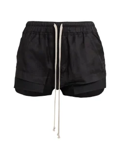 Shorts Fog in twill di cupro