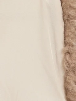 Short shearling jacket