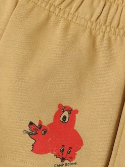 Shorts in felpa di cotone con stampa