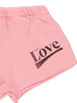 Shorts in felpa di cotone con stampa