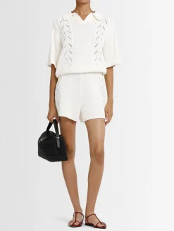 Shorts in maglia ricamata Andel