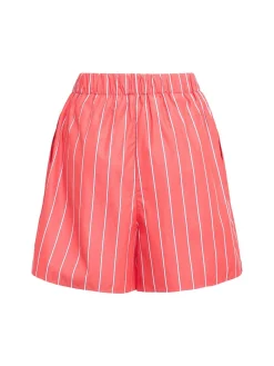 Shorts Lui in popeline di cotone a righe