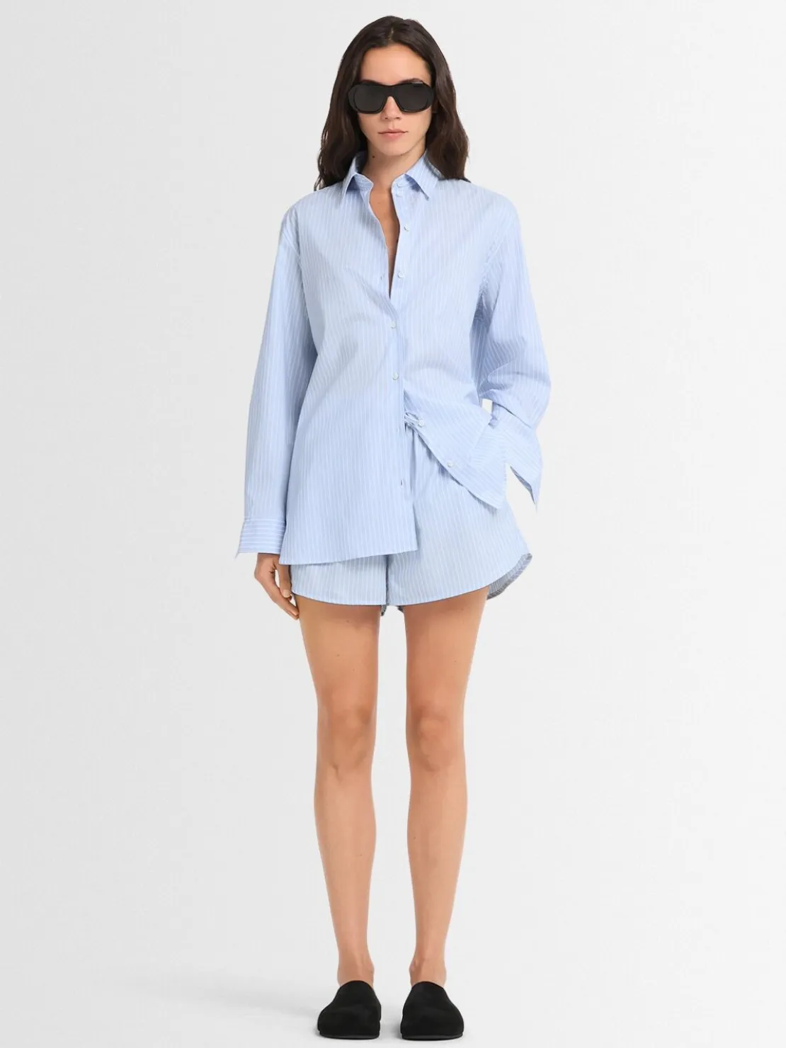Shorts Nina in twill di cotone