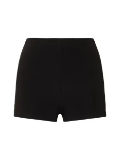 Shorts vita alta in jersey
