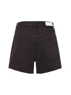 Shorts vita bassa 90s in denim di cotone