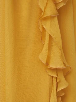 Silk mousseline long dress