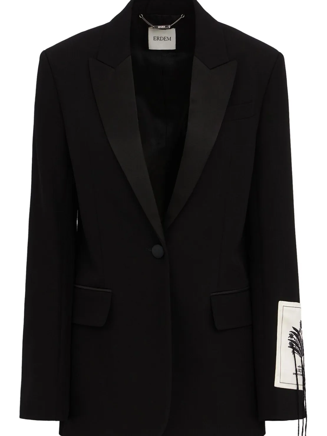 Single breast grain de poudre blazer