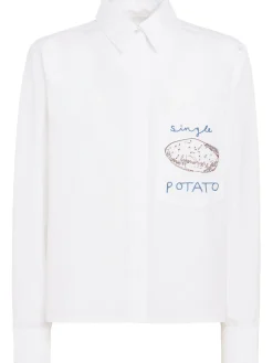 Single Potato cropped shirt