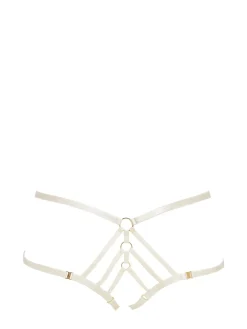 Slip aperti Art Déco in raso