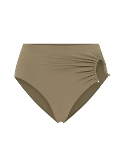Slip bikini Crescent con arricciature