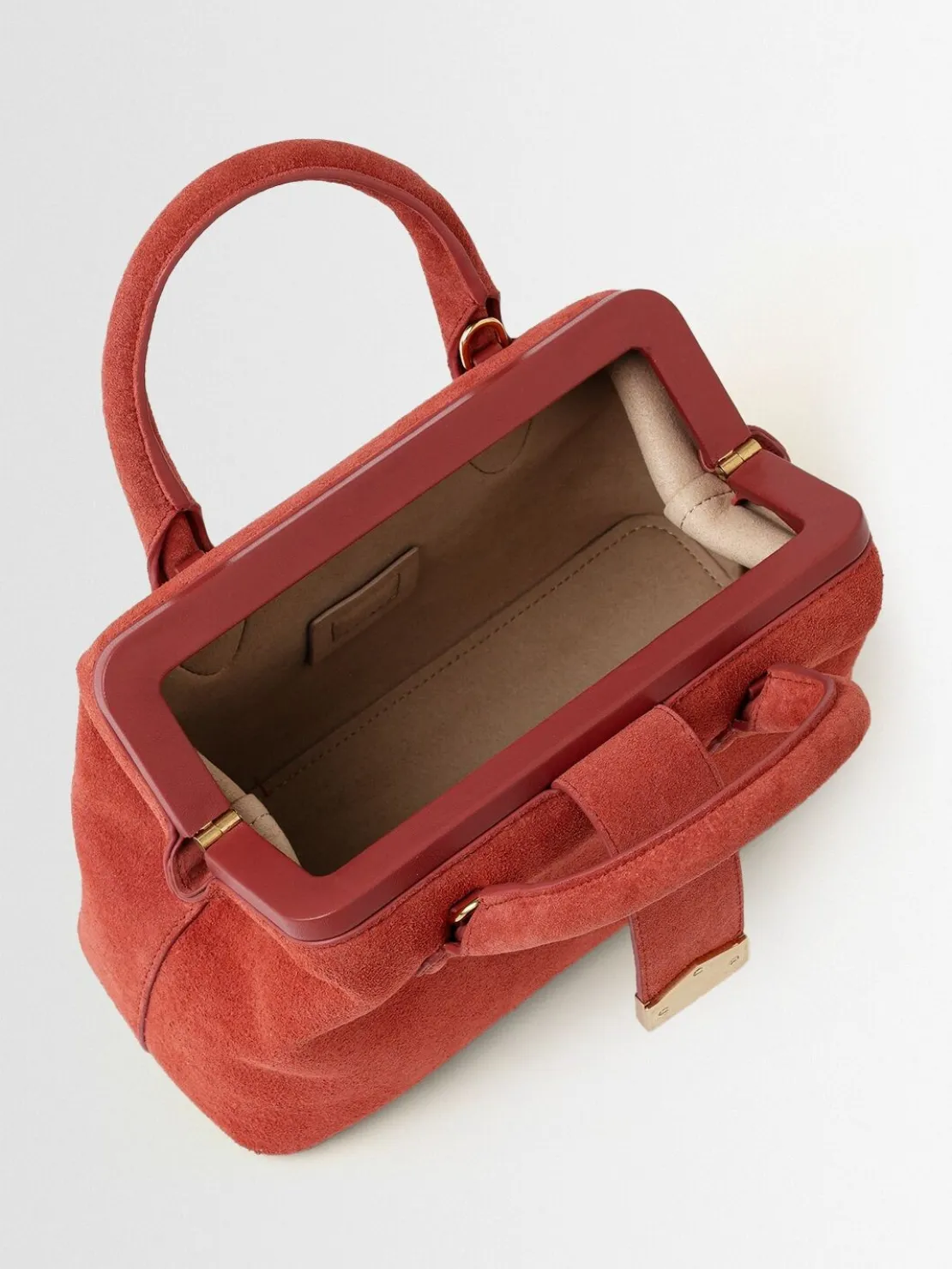 Small suede doctor bag