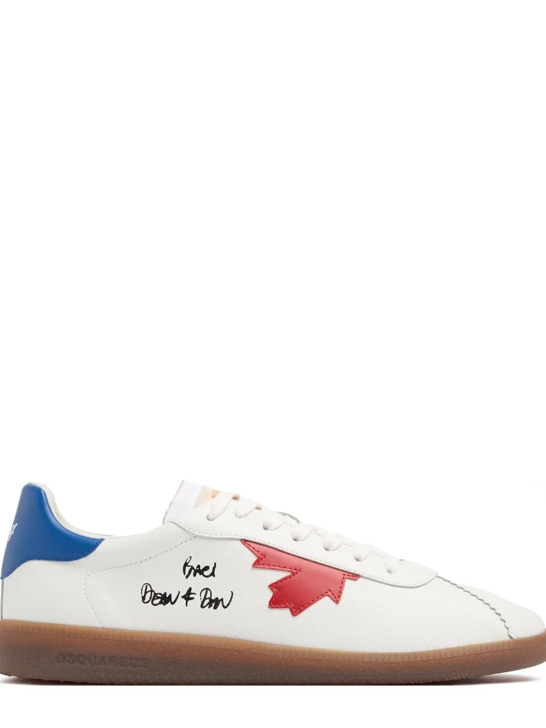 Sneakers con logo in pelle e poly