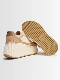 Sneakers Nama in pelle con platform 70mm