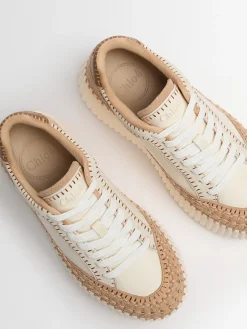 Sneakers Nama in pelle con platform 70mm