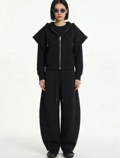 Sponge cotton blend hoodie
