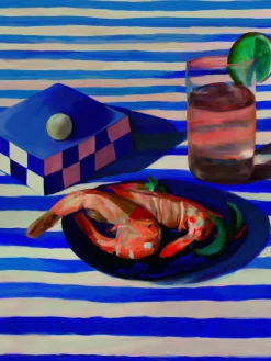 Stampa artistica Shrimp & Stripes