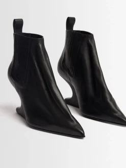 Stivaletti Ankle Taco in pelle 80mm