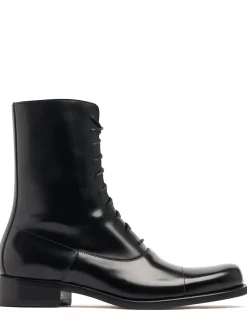 Stivaletti Kai in pelle con lacci