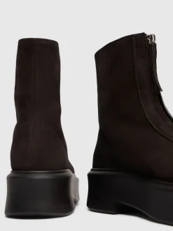 Stivaletti Zipped in camoscio 50mm