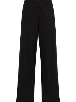 Straight leg cotton pants