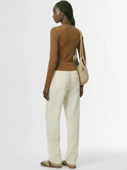 Stretch cotton long sleeve t-shirt