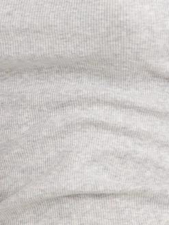 Stretch cotton long sleeve t-shirt