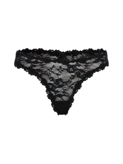 Stretch lace dipped thong