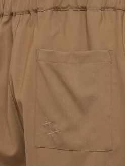 Stretch wool pants