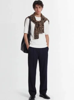 Stretch wool pants