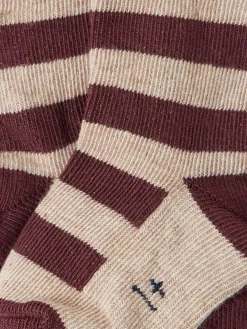 Striped cotton blend socks