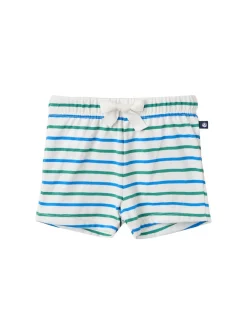 Striped cotton jersey shorts