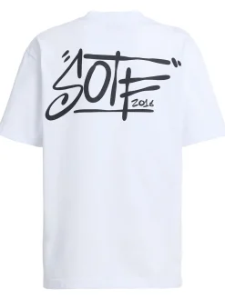 Tag printed cotton T-shirt