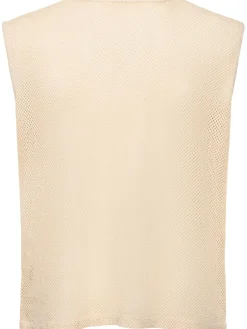 Tank top in cotone crochet
