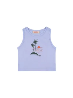 Tank top in jersey di cotone