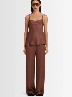 Tank top Sienna in raso di viscosa