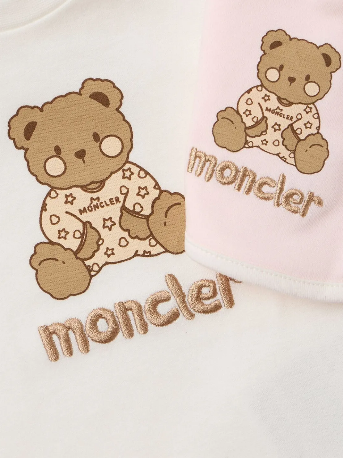 Teddy bear logo cotton set