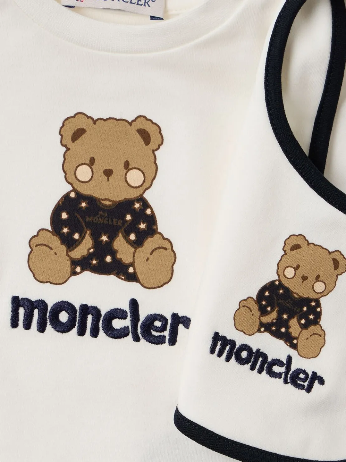 Teddy bear logo cotton set