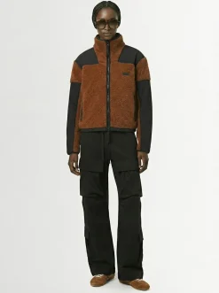 Teddy boxy zip up jacket