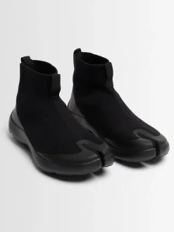 Tencel tabi high-top sneakers