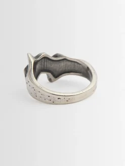 Tilted Icon silver ring