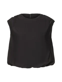 Top arricciato senza maniche Cosma