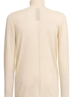 Top collo alto Level in maglia di lana