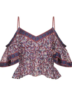 Top Garuva in cotone stampato