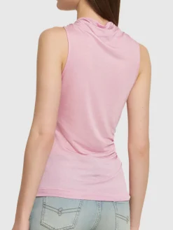 Top in jersey sablé