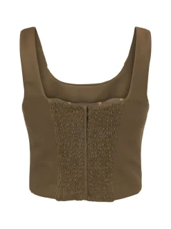 Top in lana drappeggiata