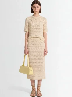 Top in maglia di misto cotone