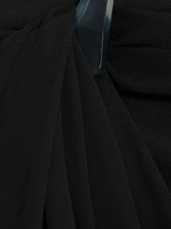 Top maniche lunghe in jersey drappeggiato