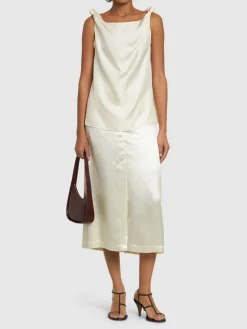 Top Remy in seta drappeggiata